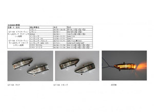 GT-195 Door mirror winker LED lamp Clear Legacy etc. For compatible model table See separate sheet