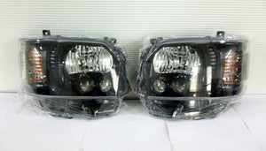 GTH-005 Face change headlight 200 series Hiace 1,2,3 type → 4 type black (glossy) frame painting type