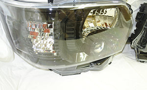 GTH-005 Face change headlight 200 series Hiace 1,2,3 type → 4 type black (glossy) frame painting type