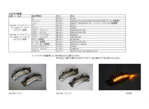 SM-005 Door mirror winker LED lamp clear 30 Prius etc. with sequential mode & welcome lamp function See separate sheet for compatible model table