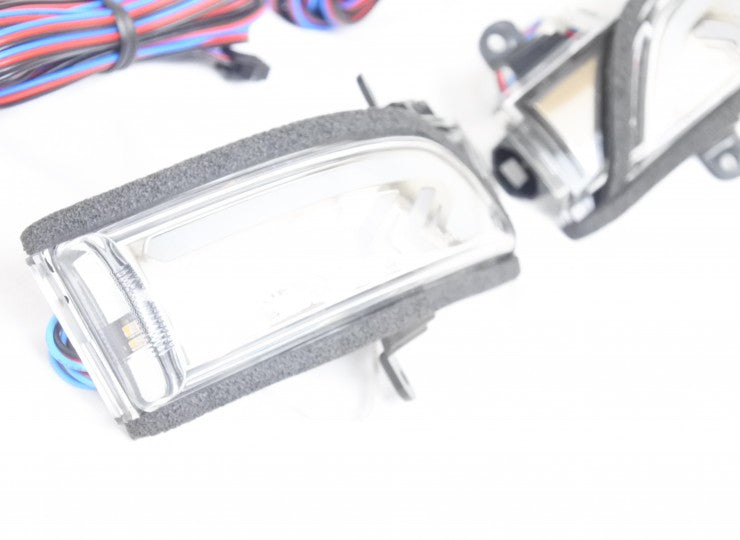 SM-013 Door mirror LED lamp for SUBARU LEVORG, etc. Silver with sequential blinker function, DRL function, welcome lamp function