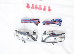 SM-013 Door mirror LED lamp for SUBARU LEVORG, etc. Silver with sequential blinker function, DRL function, welcome lamp function